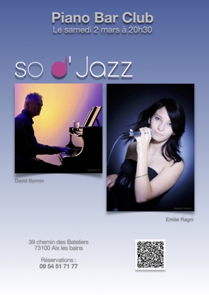 Affiche So d'Jazz - Piano Bar club - Aix les bains 600